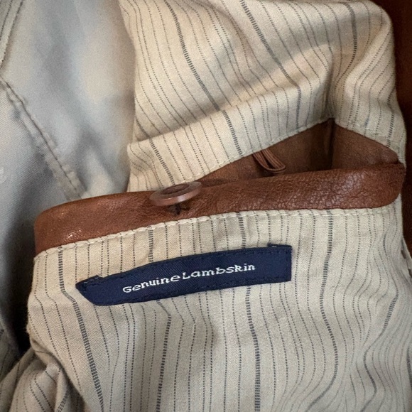 Vintage Daniel Cremieux Collection Genuine Lambskin Leather Blazer Coat Size M - Picture 3 of 5